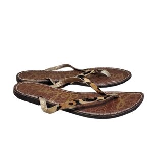 Sam Edelman Womens Gracie Cow Leather Sandals Flats shoes sz 10M